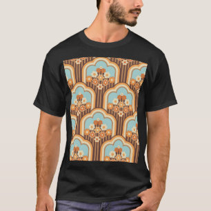 Floral Retro: 70er Wallpaper Revival T-Shirt