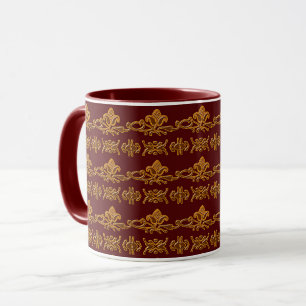 Floral Retro Muster Tasse
