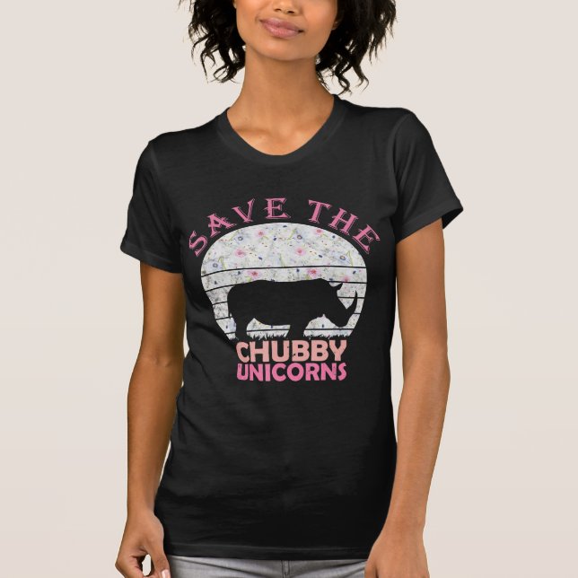 Floral Rhino Girls - Rett Chubby Unic T-Shirt (Vorderseite)