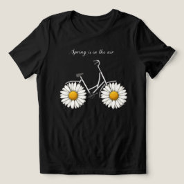 Floral Ride Damen Abstract Fahrrad T-Shirt Tri-Blend Shirt