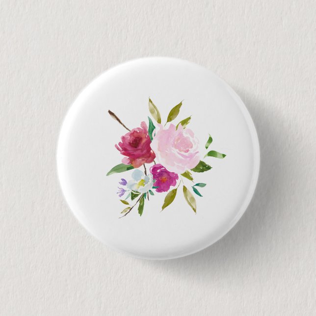 Floral Round Button Bouquet (Vorderseite)