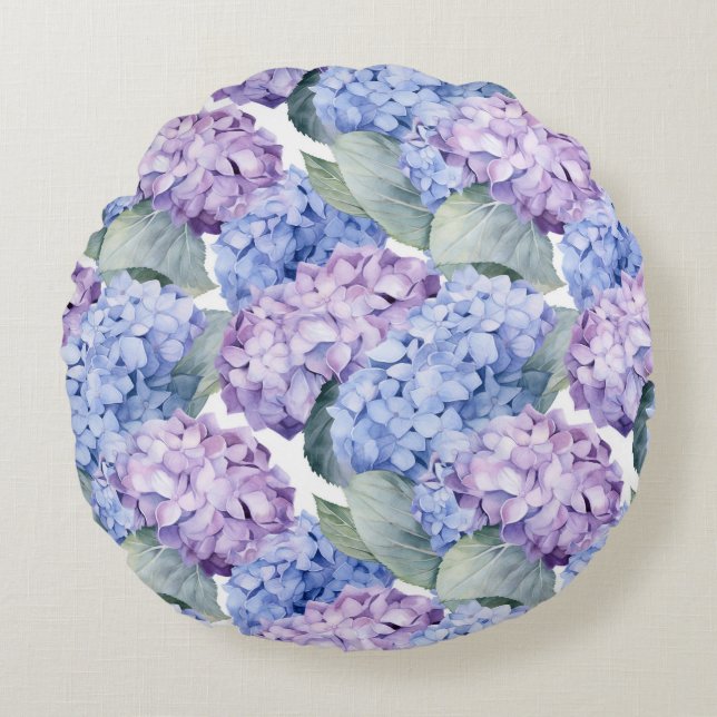 Floral Round Throw Kissen (Vorderseite)