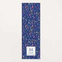 floral | ROYAL BLAUE Wertvoll | Monogramm