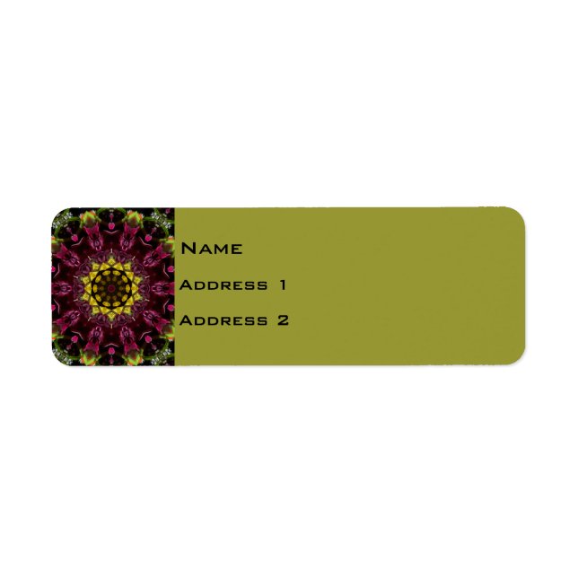 Floral-Rücksendeadresse (Vorne)