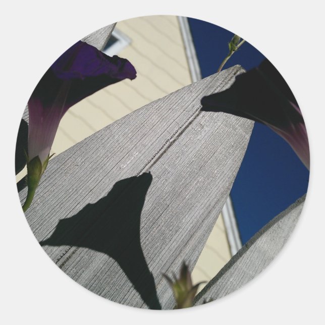 floral runder aufkleber (Vorderseite)