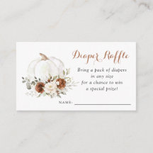 Floral Rust Pumpkin Baby Duschdusche Windelwanne R