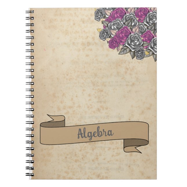Floral Rustic Inspirier School Notizblock (Vorderseite)