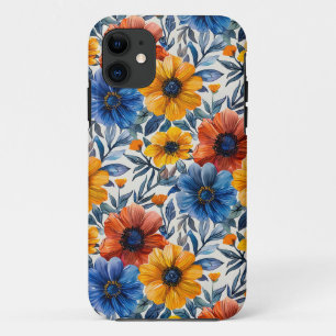 Floral rustikales Retromuster Case-Mate iPhone Hülle