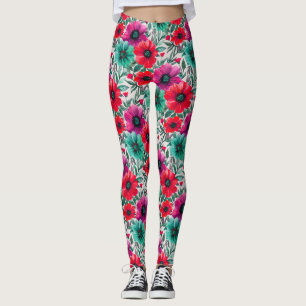 Floral rustikales Retromuster Leggings