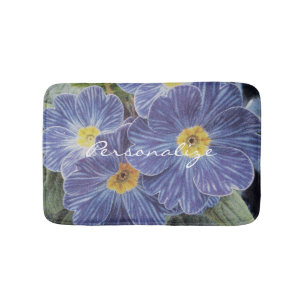 Floral rutschfester Bademantel mit blauem Blume Fo Badematte