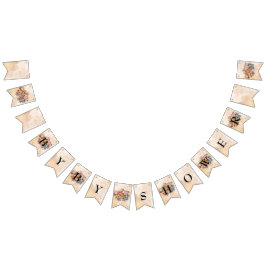 Floral Safari Wilone Baby Dusche Gold Wimpelkette