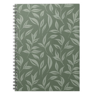 Floral Sage Green Notizblock