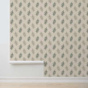 Floral Sage Green Tapete