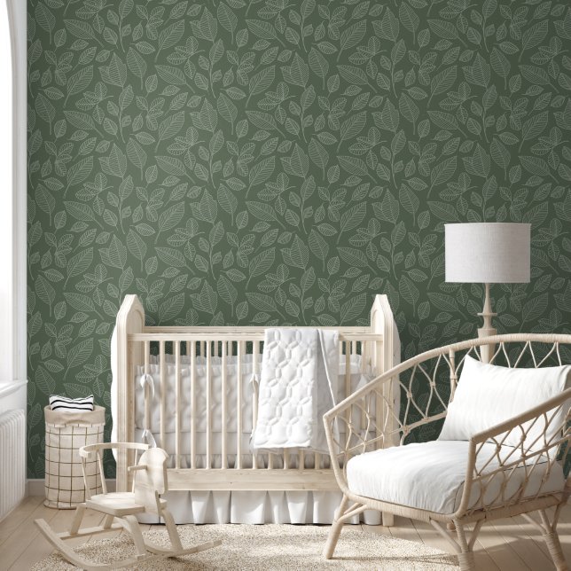Floral Sage Green Tapete (Kinder)