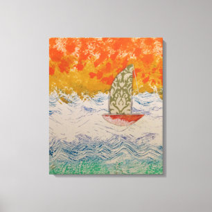 Floral Sail Leinwanddruck