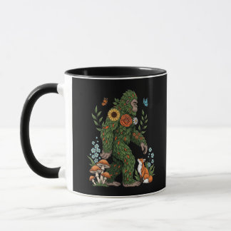 Floral Sasquatch Naturschützer Botanische Kunst Tasse