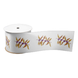 Floral Satin Ribbon Satinband