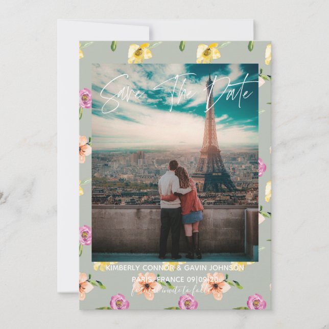 Floral | SAVE THE DATE (Vorderseite)