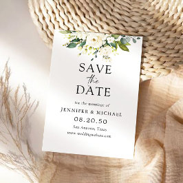 Floral Save the Date Karte