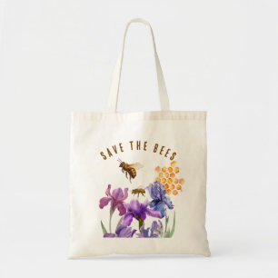 Floral Savethe Bienen Tote Beutel Tragetasche