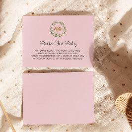 Floral Schlafen Hirsch Girl Buchanfrage Begleitkarte