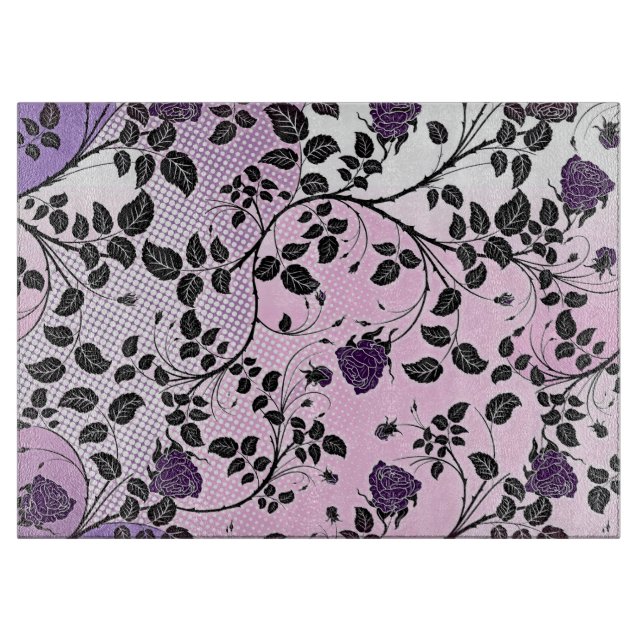 floral schneidebrett (Vorderseite)