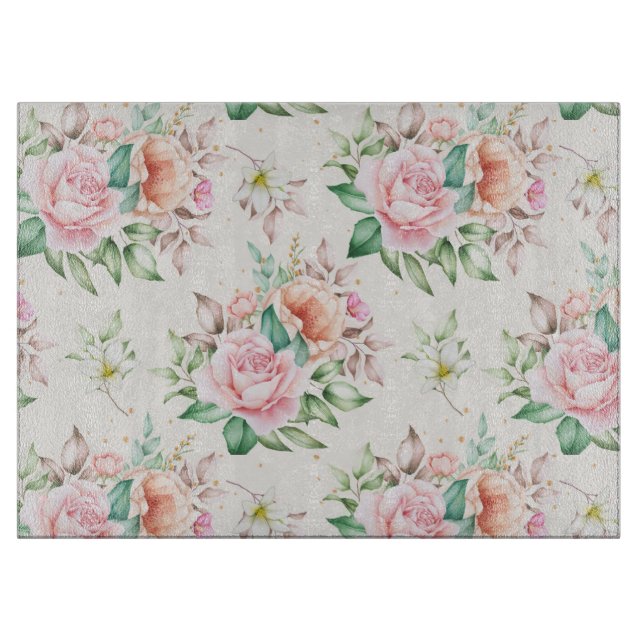 floral schneidebrett (Vorderseite)
