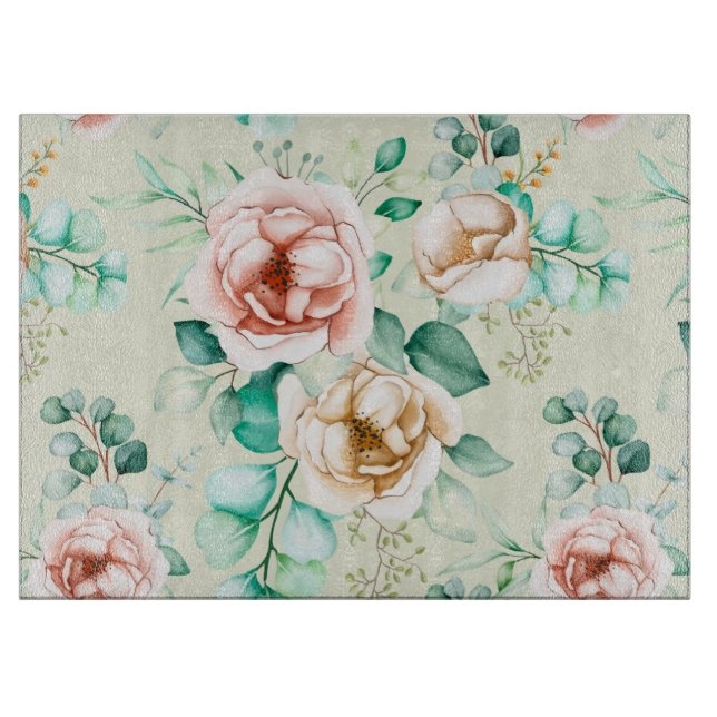 floral schneidebrett (Vorderseite)