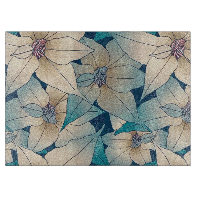 floral schneidebrett (Vorderseite)