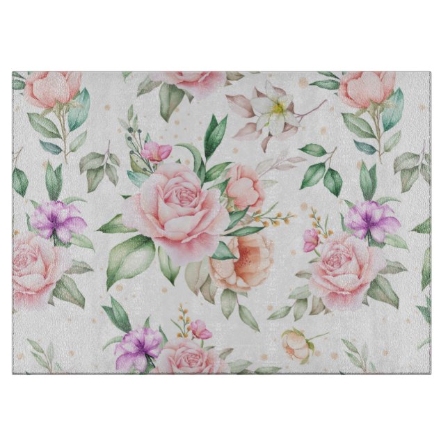 floral schneidebrett (Vorderseite)