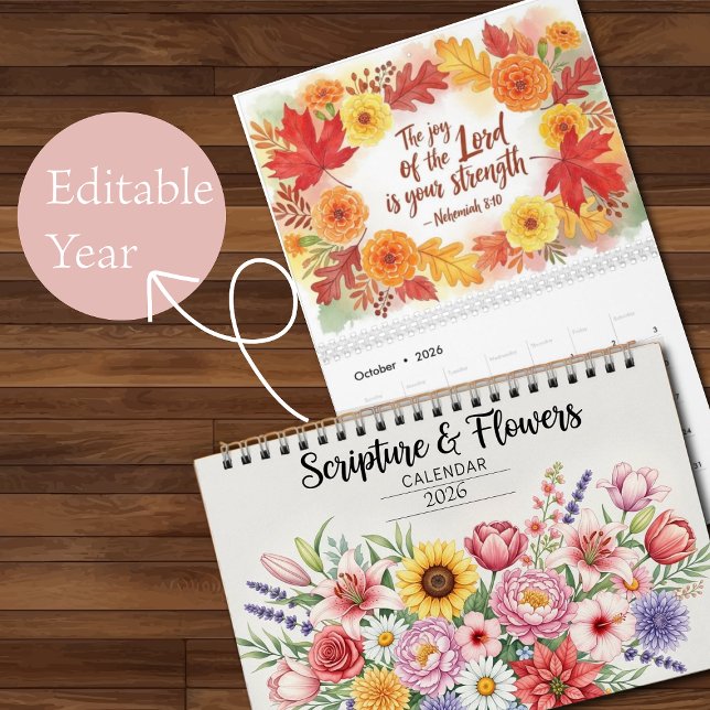 Floral Scripture Calendar  Kalender (Von Creator hochgeladen)