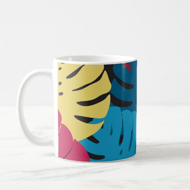 Floral seamless pattern. Background from bright le Kaffeetasse (Links)