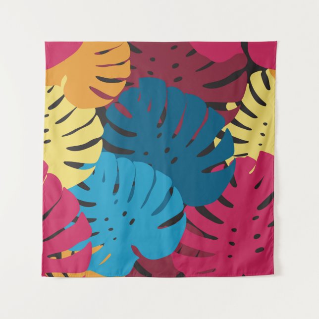 Floral seamless pattern. Background from bright le Wandteppich (Vorderseite)