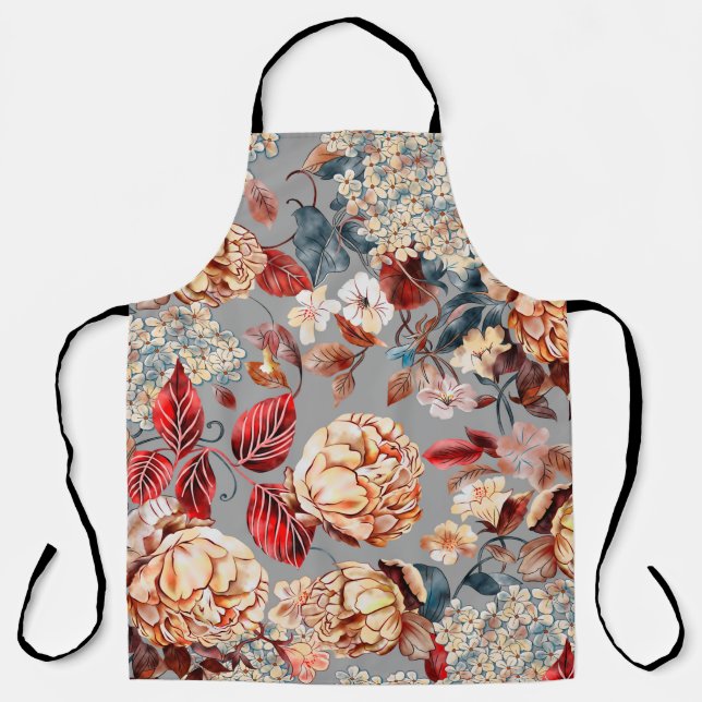 Floral seamless pattern, background In art nouveau Schürze (Vorderseite)