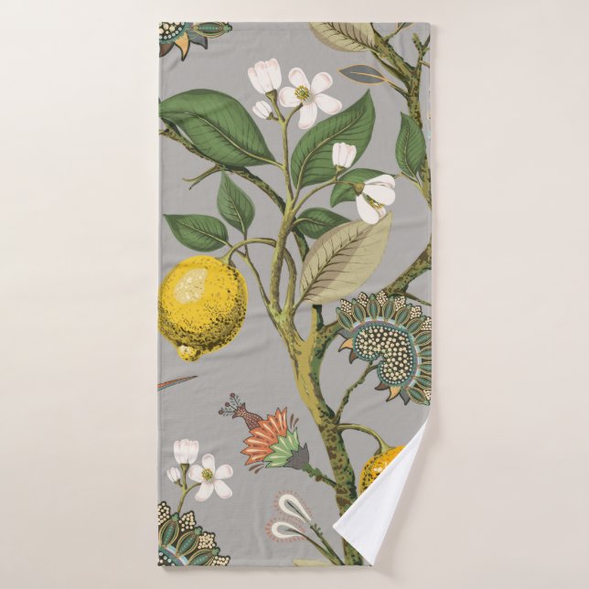 Floral seamless pattern. Botanical wallpaper. Plan Badehandtuch (Badehandtuch)