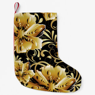 Floral seamless pattern. Flourish 3d wallpaper. Or Kleiner Weihnachtsstrumpf