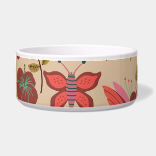 Floral seamless pattern flowers, birds, butterfly napf