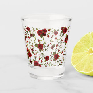 Floral seamless pattern schnapsglas