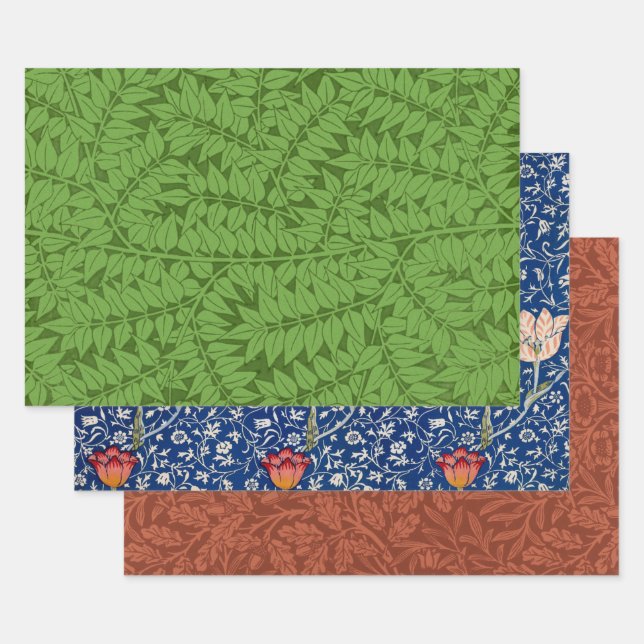 Floral Selection von William Morris Geschenkpapier Set (Set)