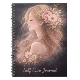 Floral Self Care Journal Notebook |  Notizblock