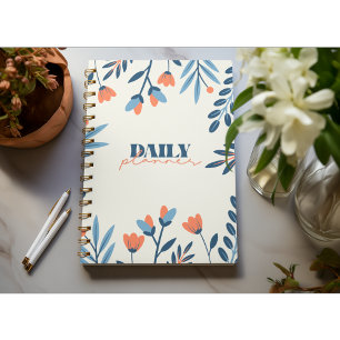 Floral Serenity Daily Planner Planer
