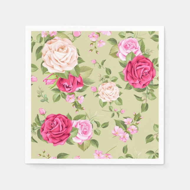 floral serviette (Vorderseite)