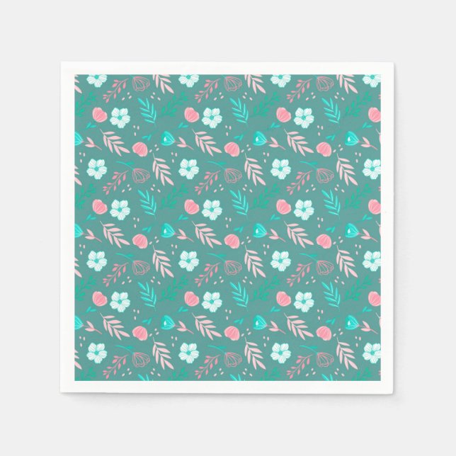 floral serviette (Vorderseite)