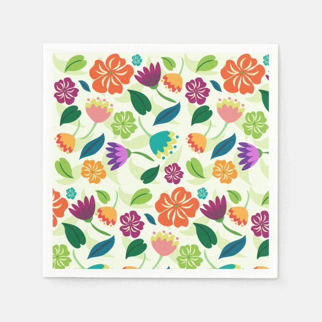 floral serviette (Vorderseite)