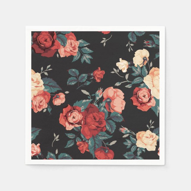 floral serviette (Vorderseite)