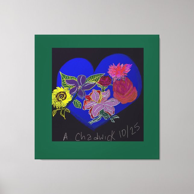 Floral Session Stretched Canvas Print  Leinwanddruck (Vorderseite)