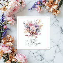 Floral "She is a Extravagant One" 1. Geburtstags G Serviette