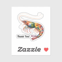 Floral Shrimp Art Custom
