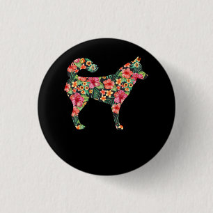 Floral sibirisches Husspensum Liebliches Hundesch Button