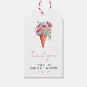 Floral Sie wurde ins Brautparty geschossen Geschenkanhänger